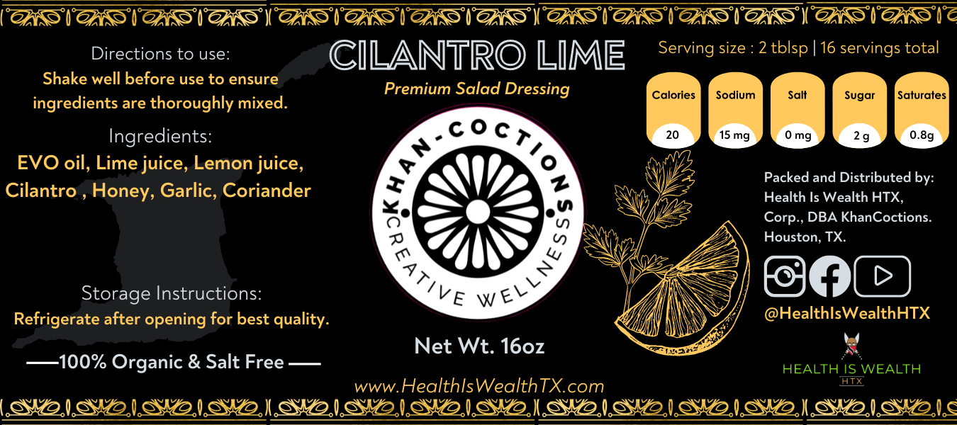 Salad Dressing: Cilantro Lime