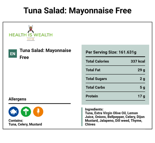 Tuna Salad- Mayo Free