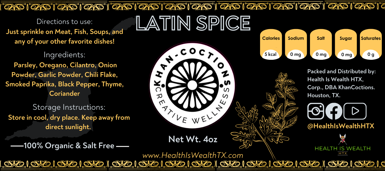 Latin Spice- Salt and Sugar Free